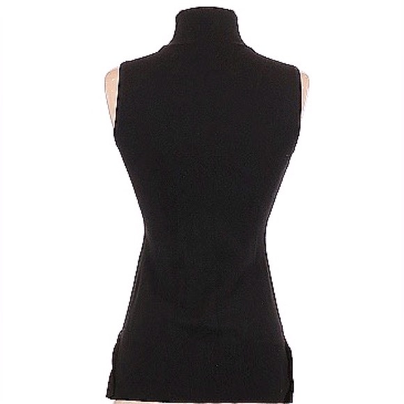 BNWT 💕WHBM Sleeveless Mixed Media Cable Knit & Beaded-Trim Sweater | Sz XS - Picture 4 of 6